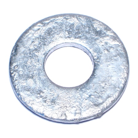 Midwest Fastener Flat Washer, For Screw Size 1/2" , Steel Galvanized Finish, 50 PK 09143